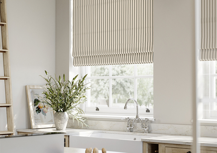 The British Stripe Co. Mary, Teignbridge No.1 - Twist&Fit Roman Blind - Image 5